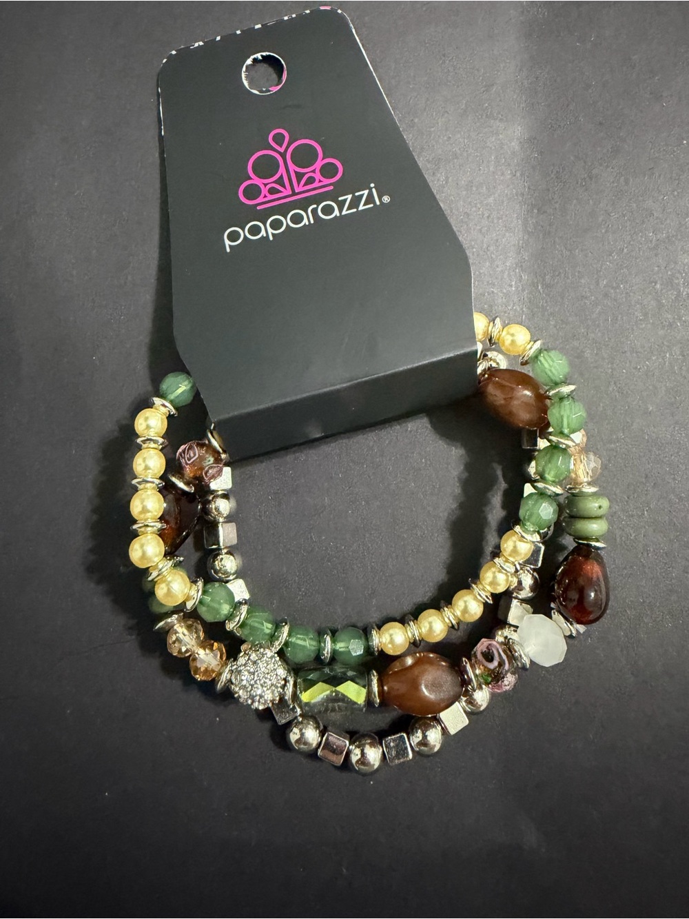 paparazzi Doting Delight Brown Bracelet